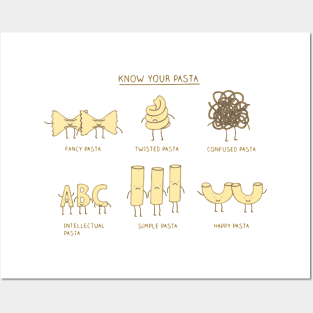 know your pasta Posters and Art